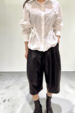 39267 CORSET WAIST LONG SLEEVE SHIRT TOP
