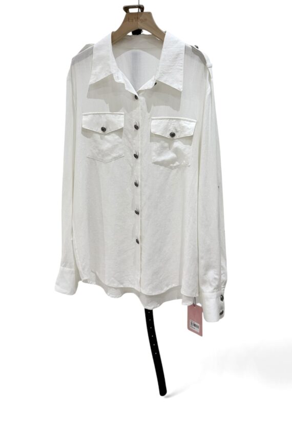 39158 RELAXED-FIT UTILITY SHIRT TOP