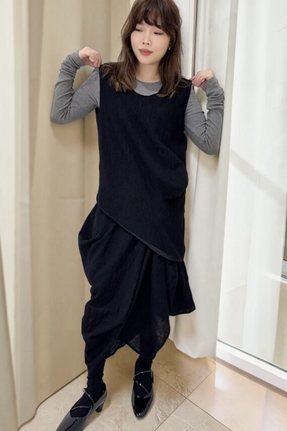 39272 SLEEVELESS TEXTURED TUNIC TOP