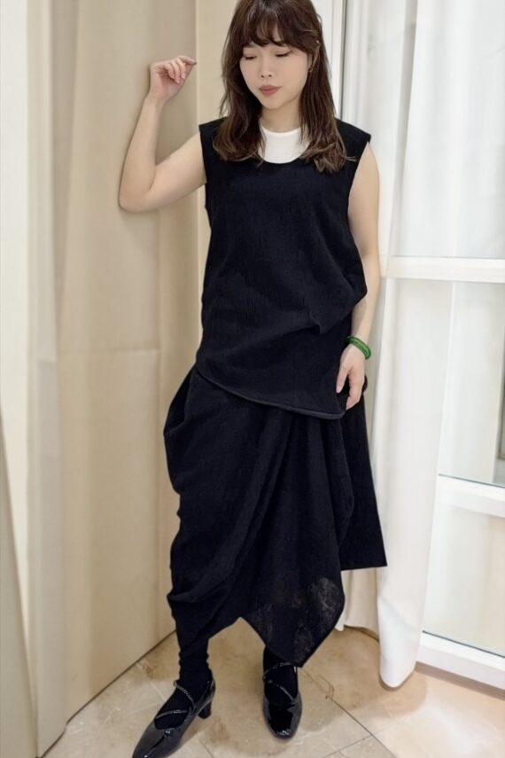 39272 SLEEVELESS TEXTURED TUNIC TOP
