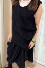 39272 SLEEVELESS TEXTURED TUNIC TOP