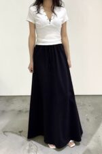 39141 FITTED V-NECK TOP