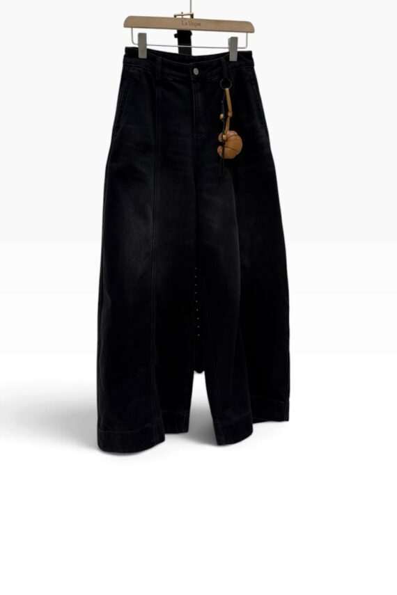 38344 FLEECE-LINED CURVED-LEG JEANS