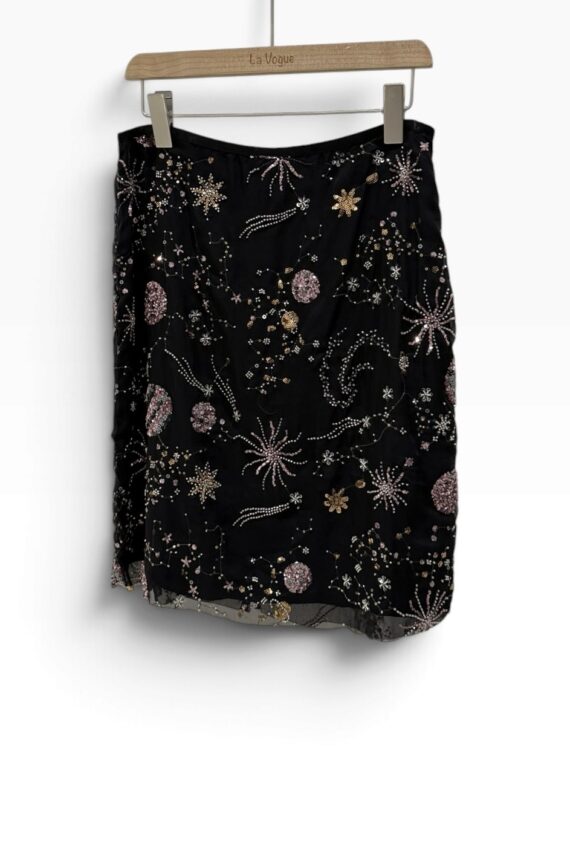 39218 SEQUIN MESH SKIRT
