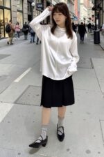 39283 SILK COWL NECK LONG SLEEVE TOP
