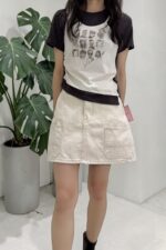 38998 FAUX TEO-PIECE TEE