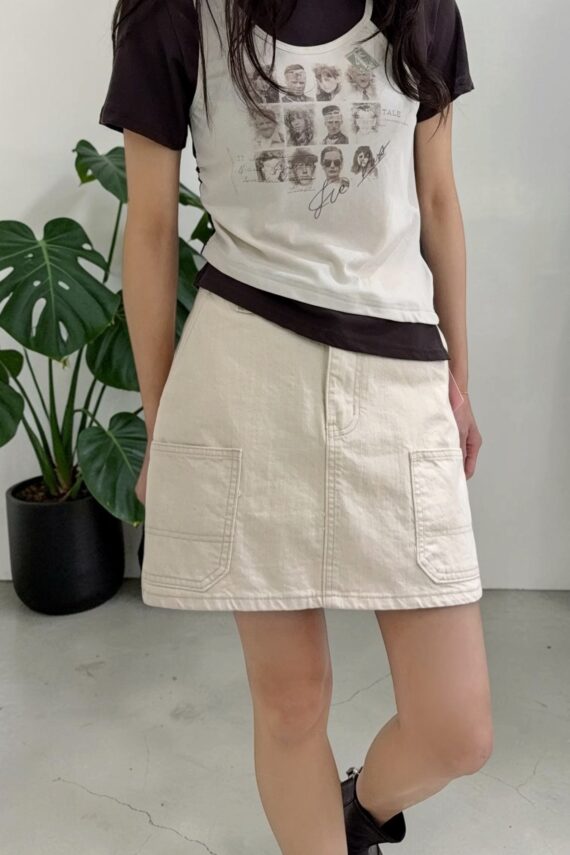 38998 FAUX TEO-PIECE TEE