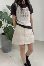 38998 FAUX TEO-PIECE TEE
