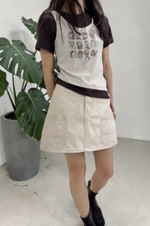 38998 FAUX TEO-PIECE TEE