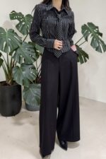 39211 CROPPED WAIST-FITTED SHIRT TOP