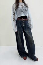 39288 DENIM BARRELO-LEG JEANS