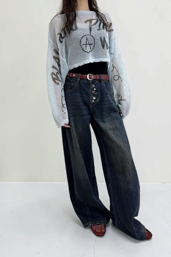 39288 DENIM BARRELO-LEG JEANS