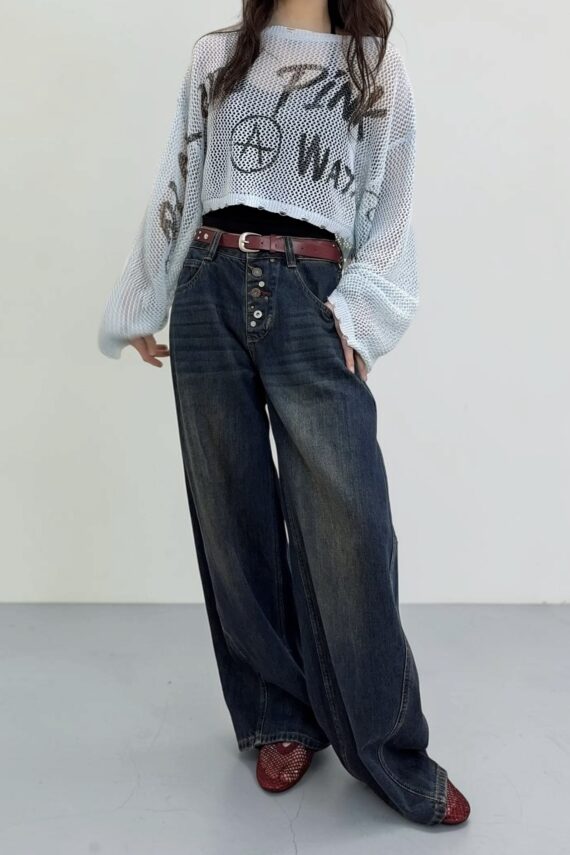 39288 DENIM BARRELO-LEG JEANS