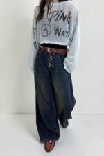 39288 DENIM BARRELO-LEG JEANS
