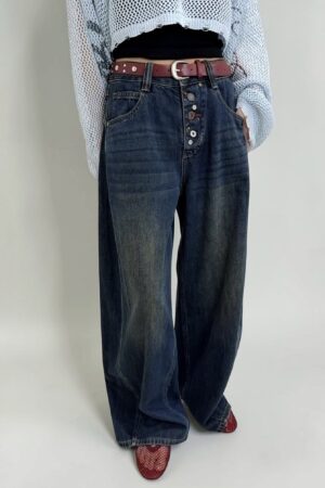 39288 DENIM BARRELO-LEG JEANS