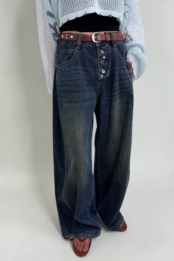 39288 DENIM BARRELO-LEG JEANS