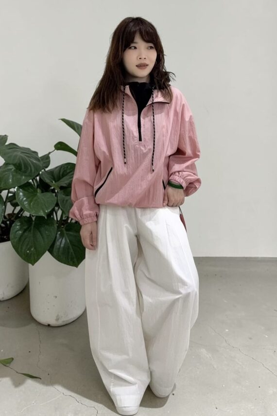39297 HOODED FAUX-LAYERED LIGHTWEIGHT TOP