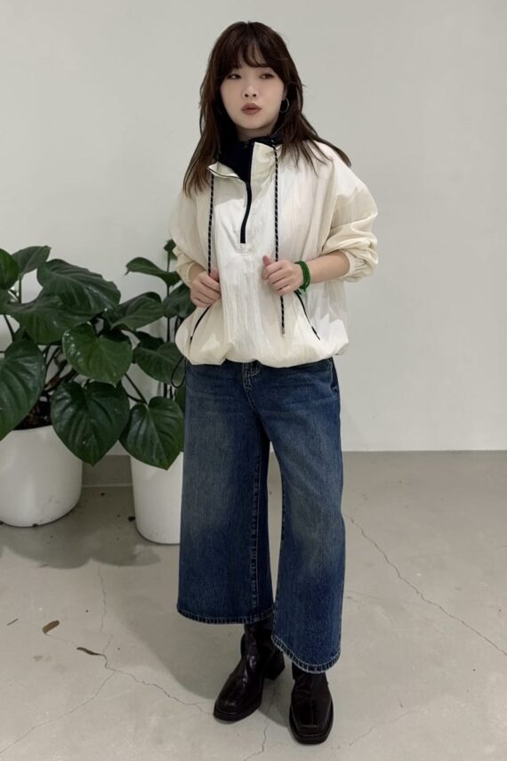 39297 HOODED FAUX-LAYERED LIGHTWEIGHT TOP