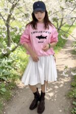 39300 GRAPHIC PRINTED LONG-SLEEVE TOP